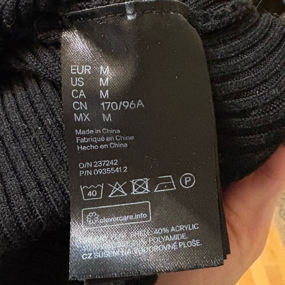 KANGOL X H&M long sleeve bodycon dress with slits - Picture 6 of 6